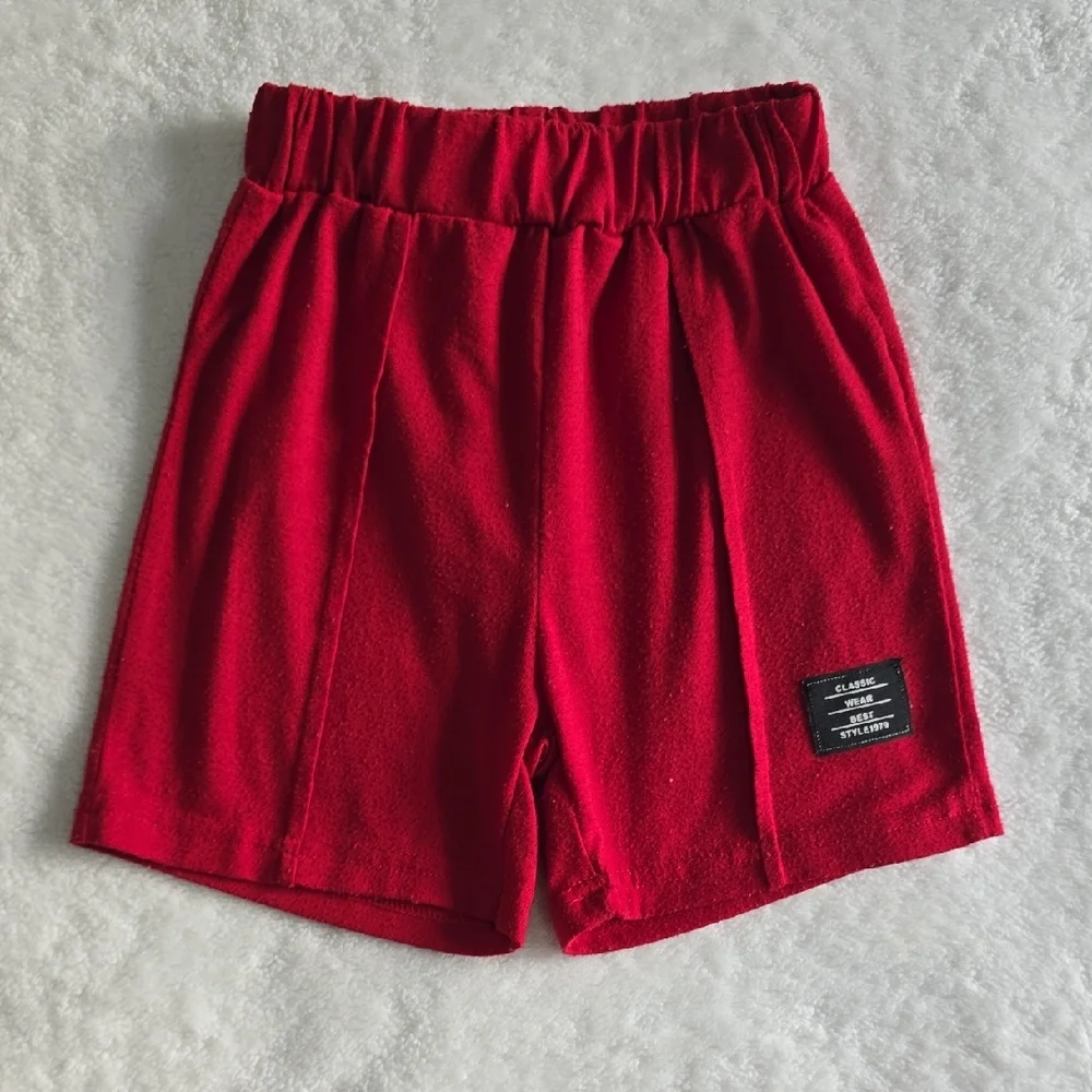Red T-Shirt and Shorts Set